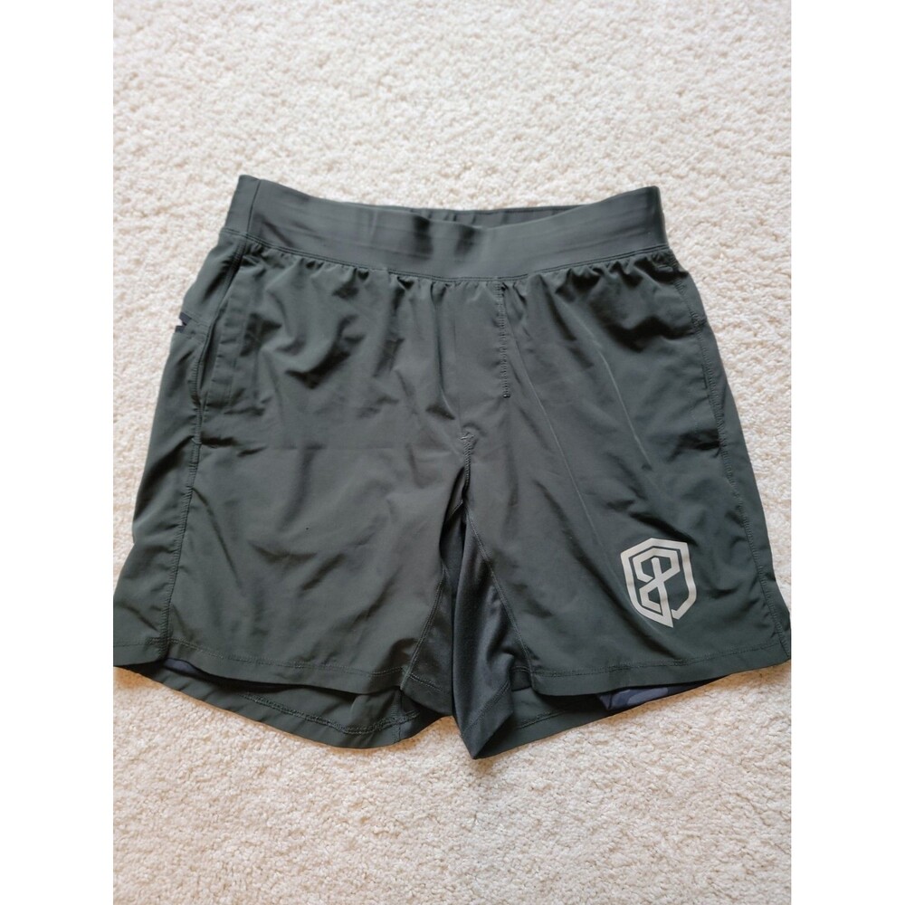 Born Primitive Mens Shorts Green With Camo Liner Size Med